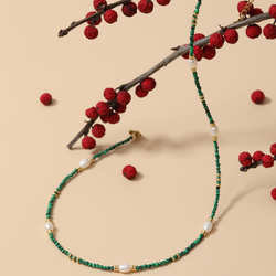 Collana di perle turchesi lunghe Xiao Qing